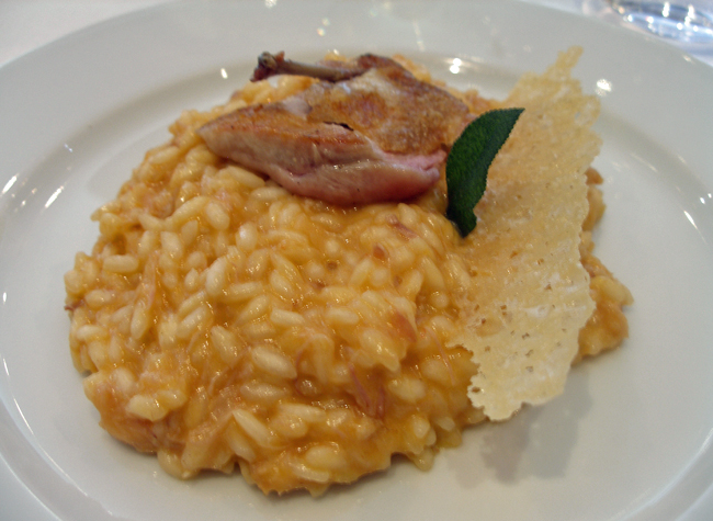 Quail Risotto Slow Food Week, June 2012 | Fine Dining Guide